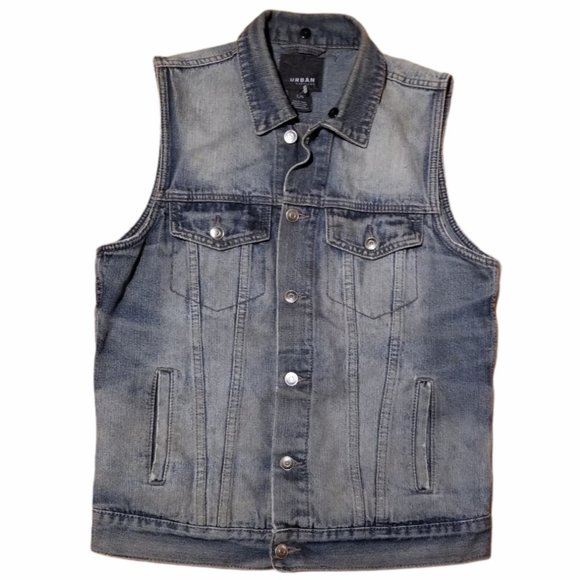 Women's URBAN HERITAGE Jean Jacket Vest (Size L) - Picture 6 of 7